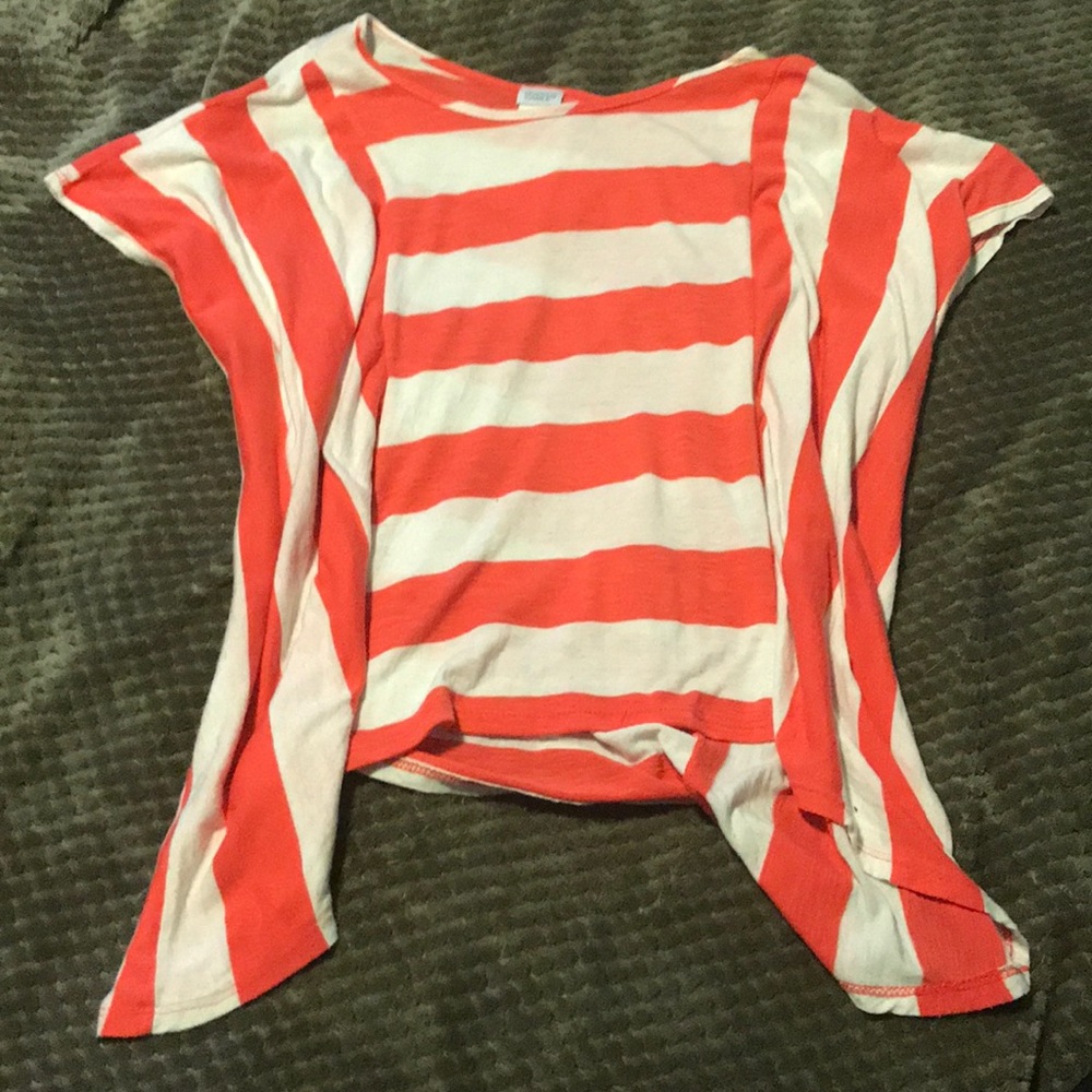 Orange and White “charming Charlie” top